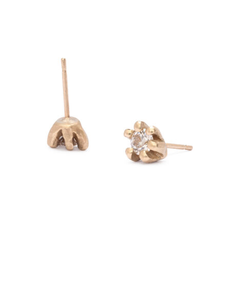 Little Miss Sunshine Studs – Champagne Diamonds