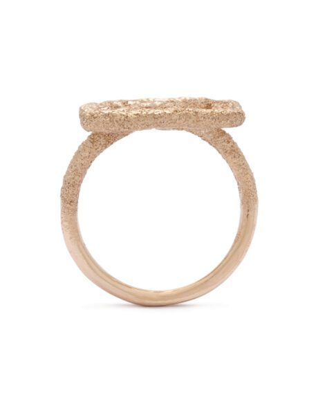 Past/Present Ring V – Yellow Gold & White Diamond