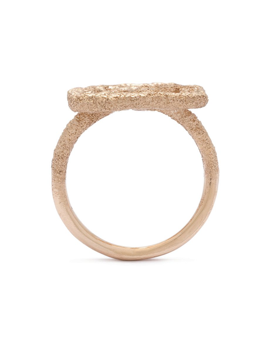 Past/Present Ring V – Yellow Gold & White Diamond