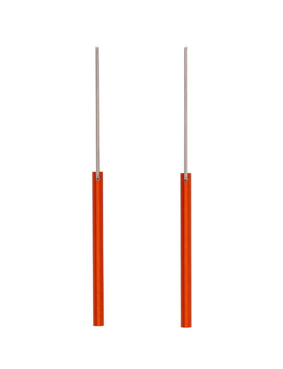Hidden Line Earrings – Sienna Orange
