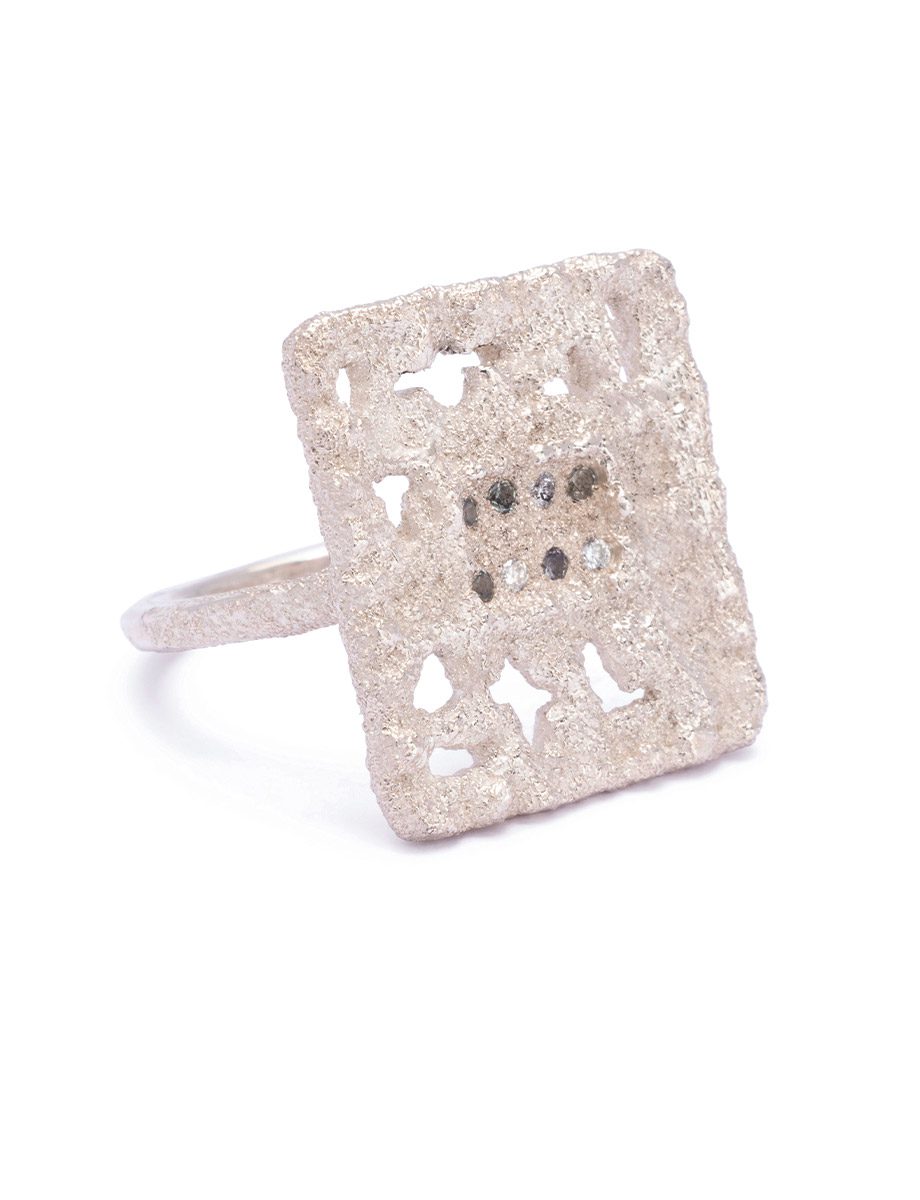 Lattice Ring – Silver