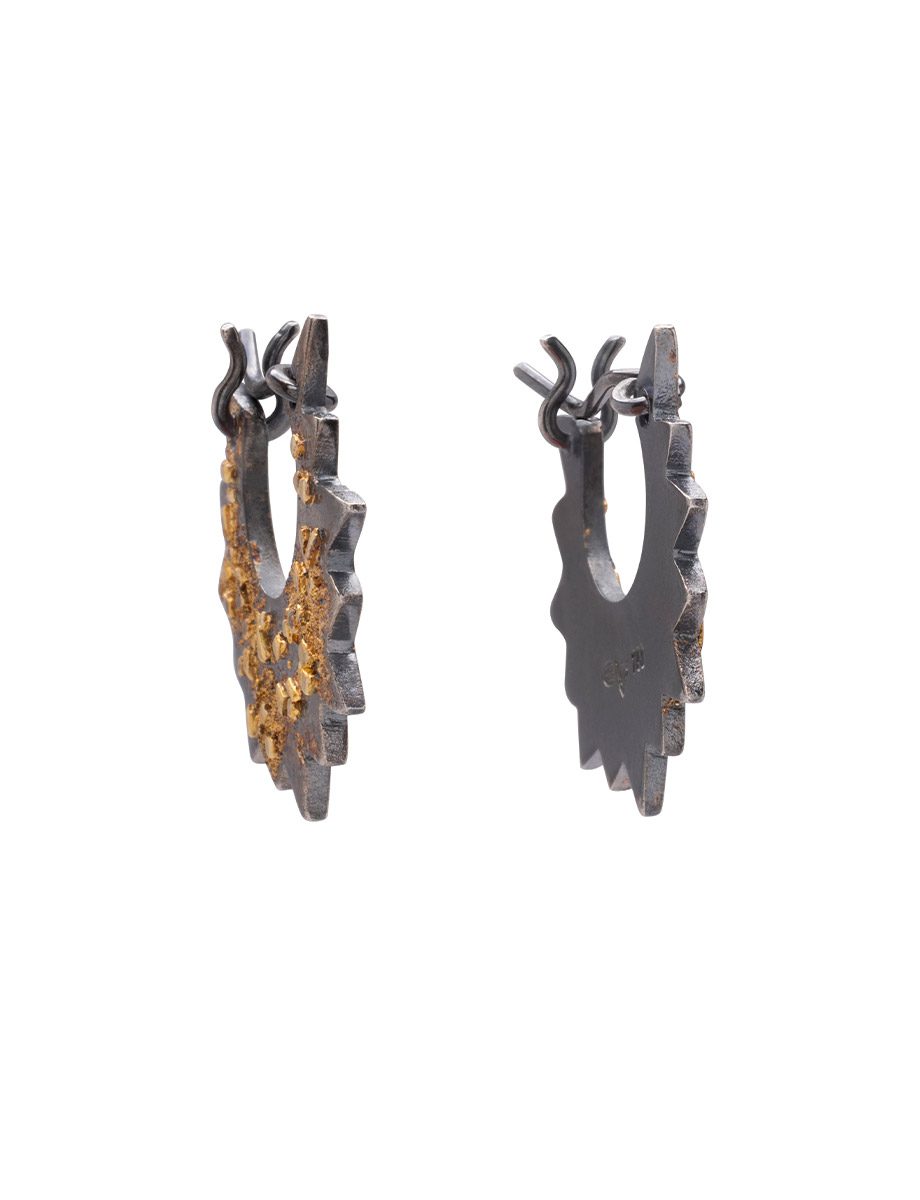 Sunburst Hoop Earrings