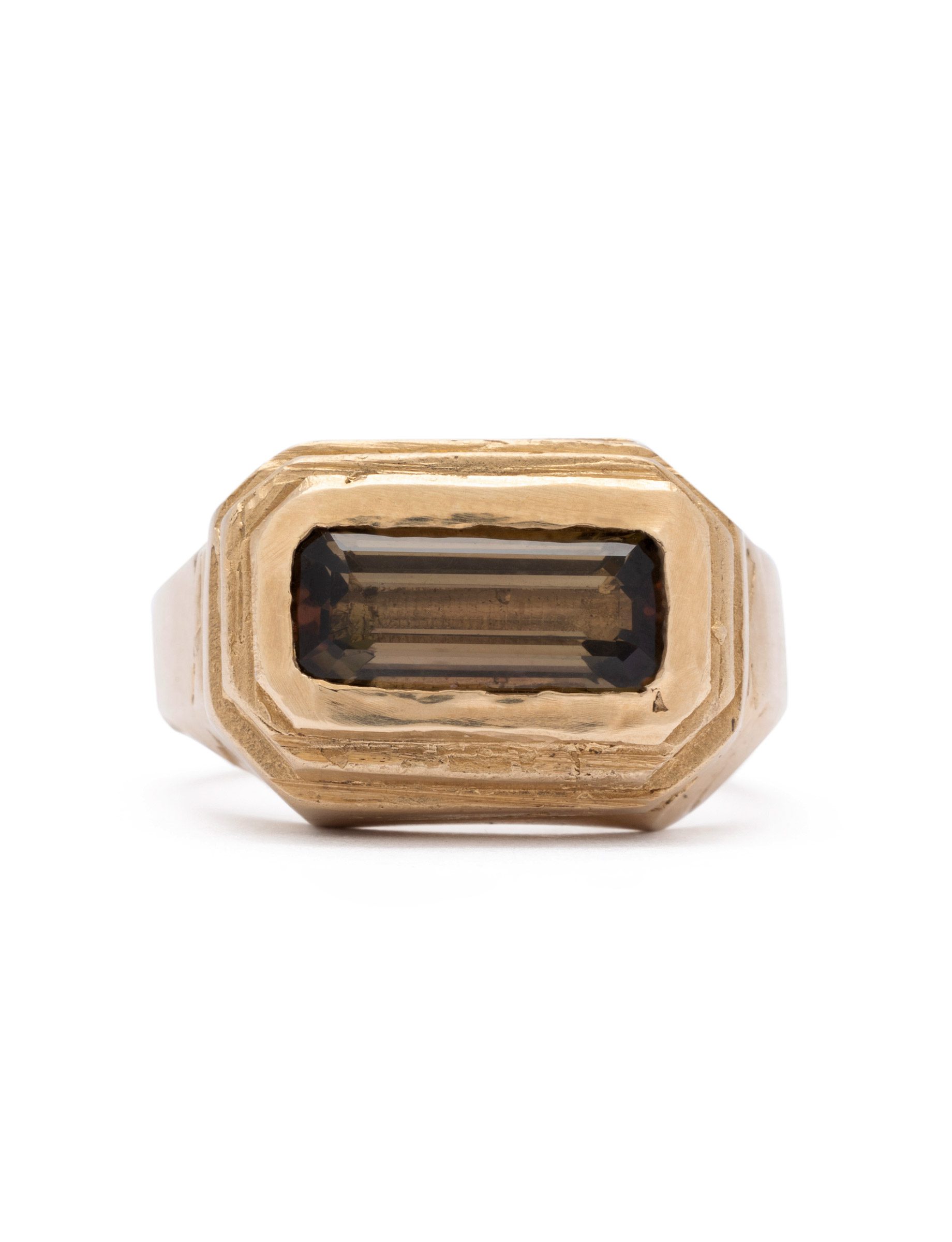 Sacro Ring – Gold & Brown Tourmaline